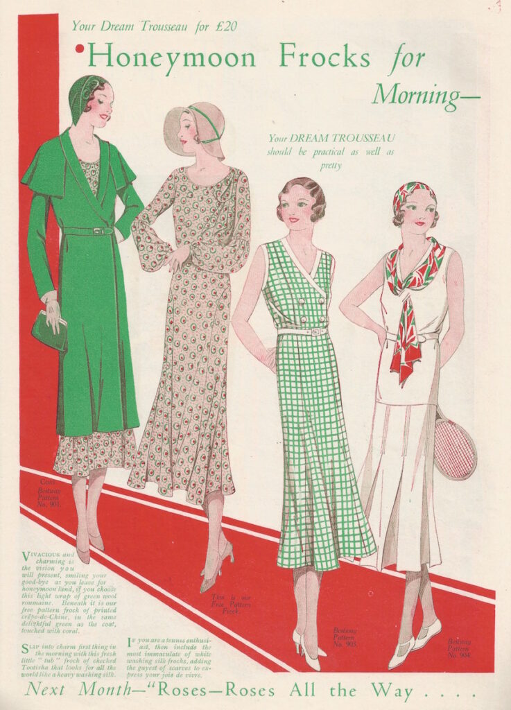 vintage women's fashion page