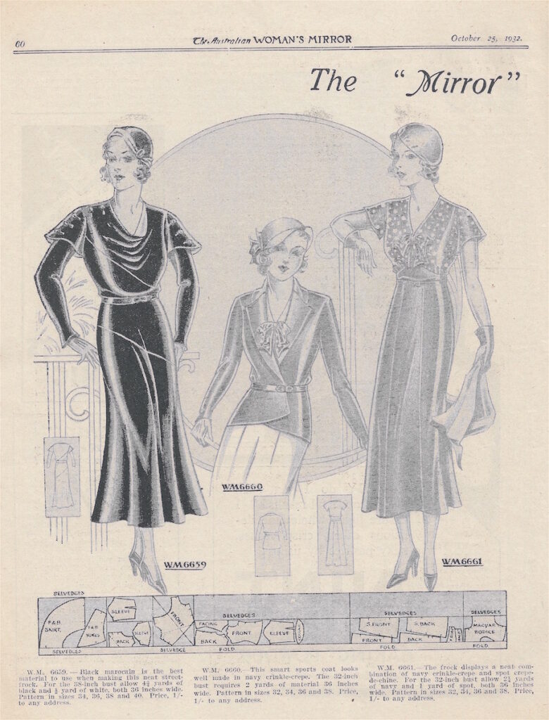 glamorous women's wear from 1932