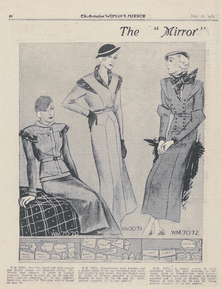 suits and dresses from autumn 1933