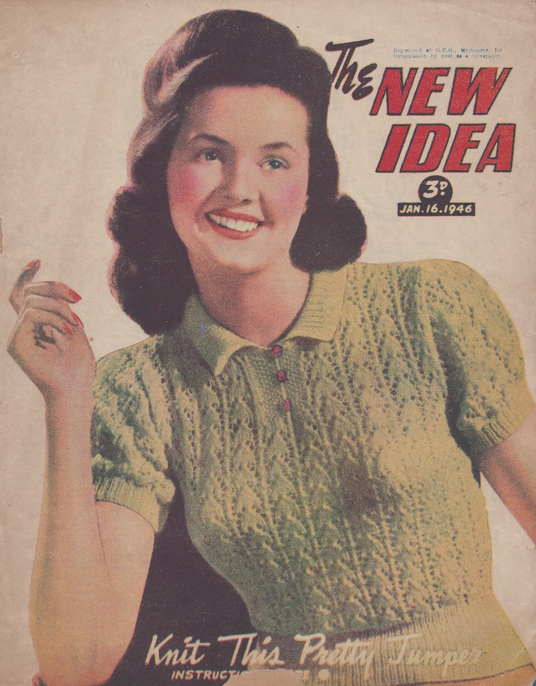 vintage new idea fashion magazine 1949