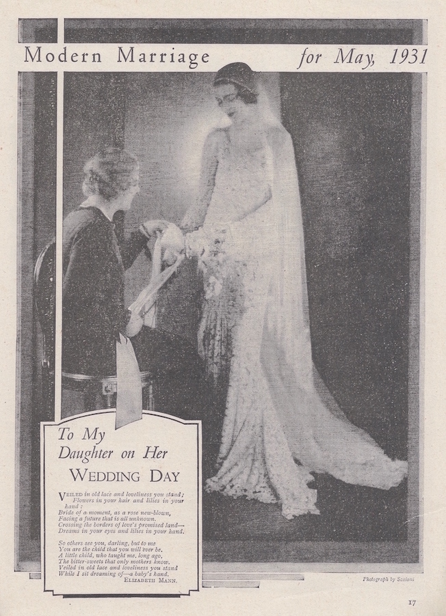 beautiful bride from 1931