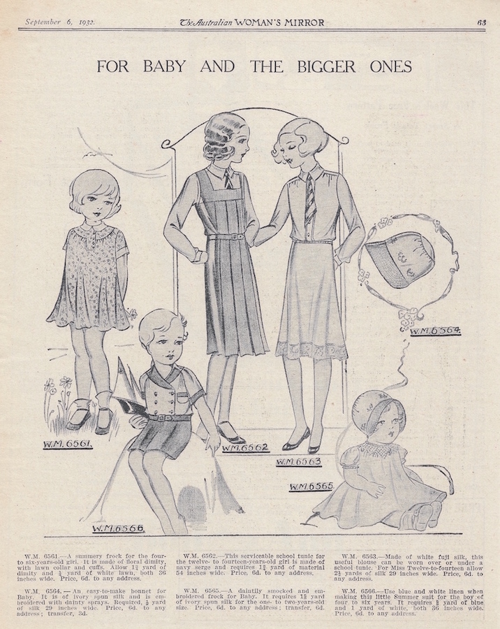 spring fashion for children 1932