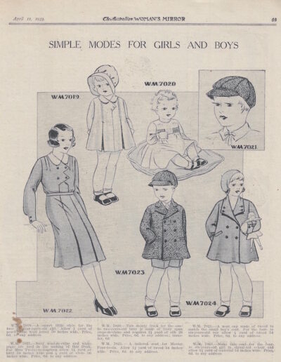 1933 – Children’s Fashion