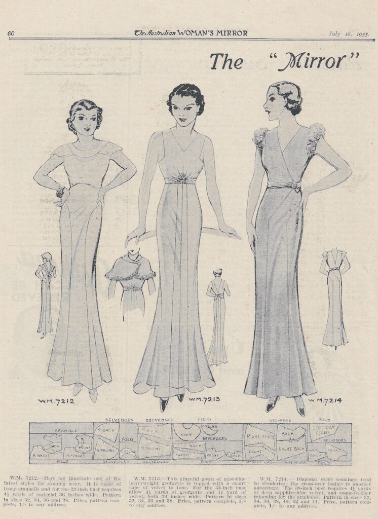 vintage evening dresses 1933