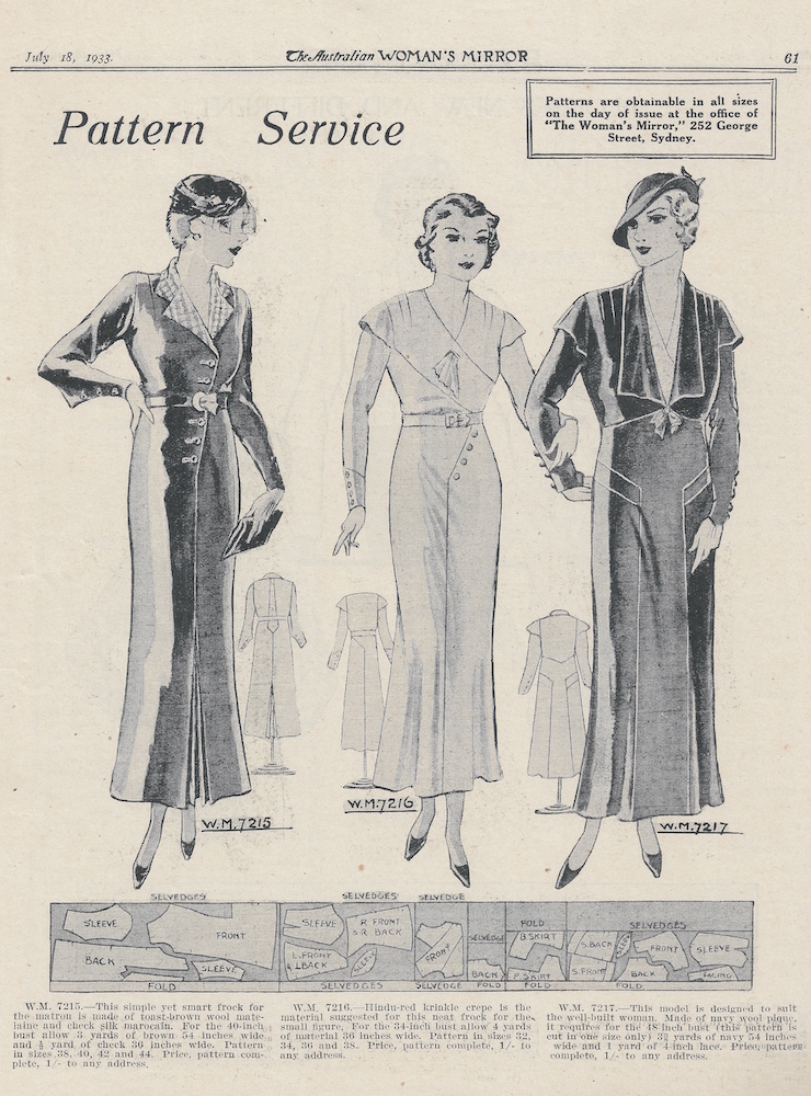 vintage day dresses from 1933