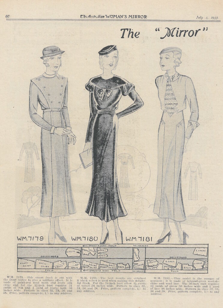 vintage day dresses 1933