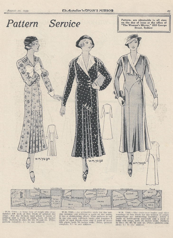 women's day wear from 1933