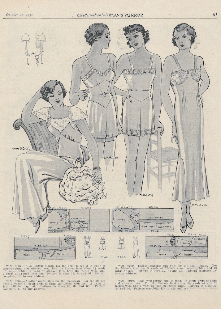 Spring negligees from 1934