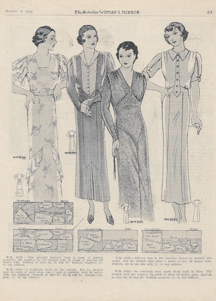 spring fashion from 1934