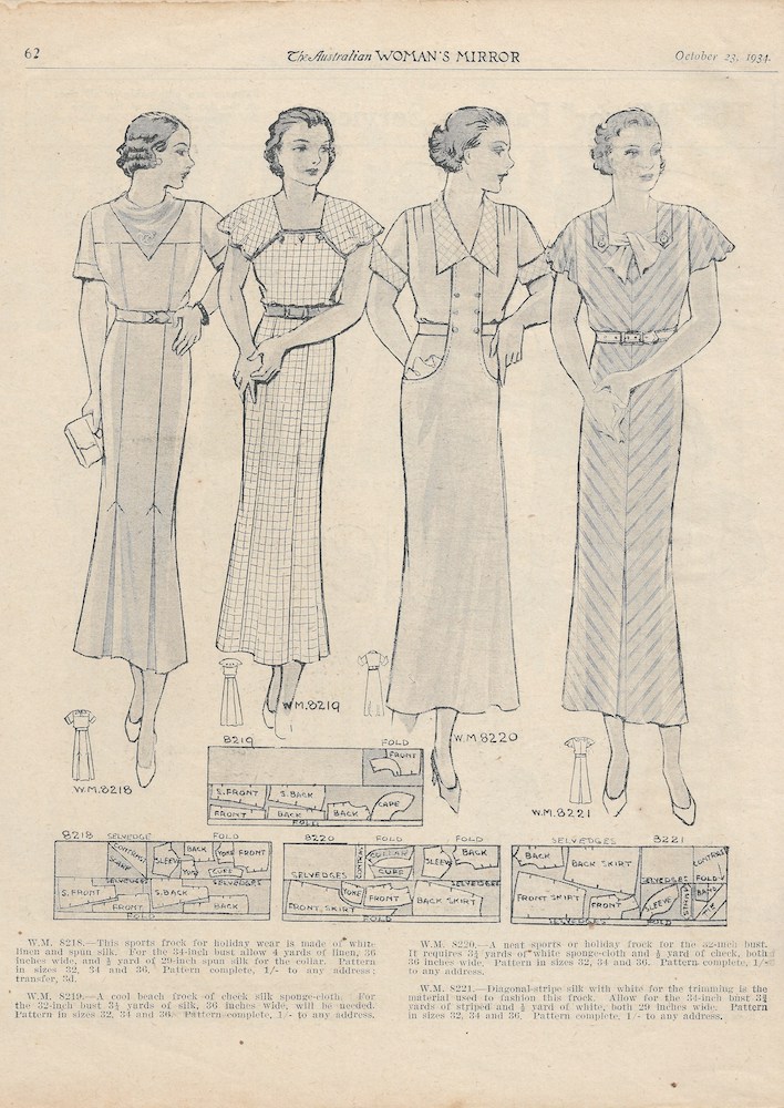 day wear for spring from 1934