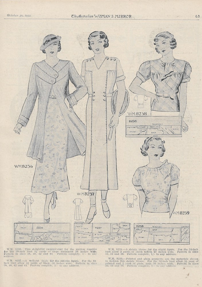 outdoor and sports wear from 1934