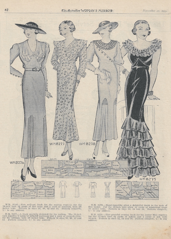 special occasion dresses from 1934