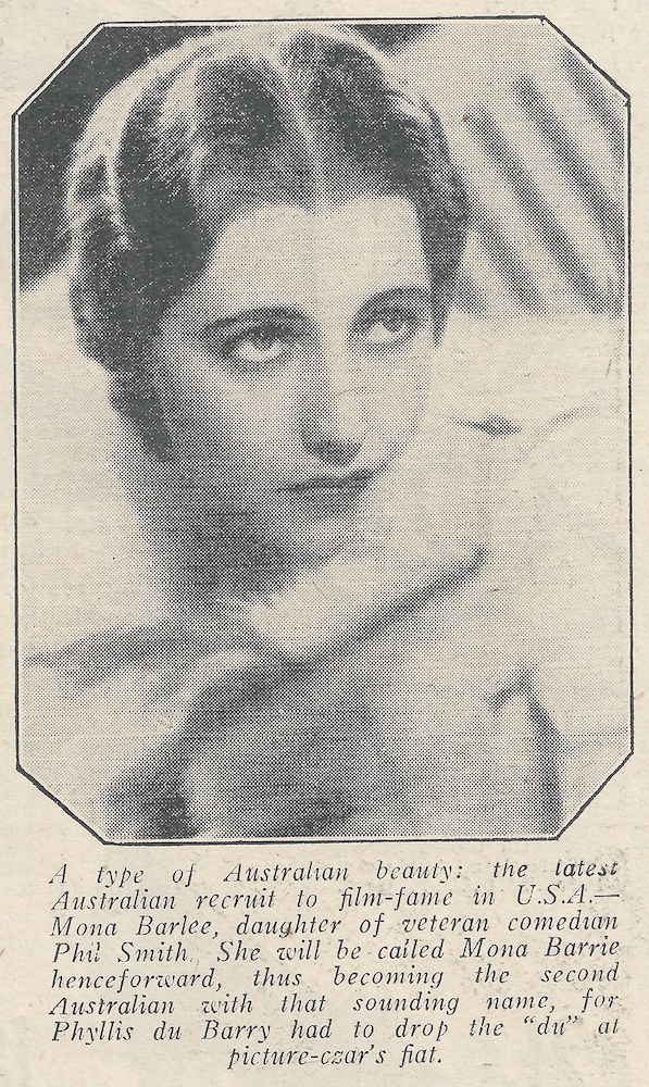 vintage australian film star mona barrie