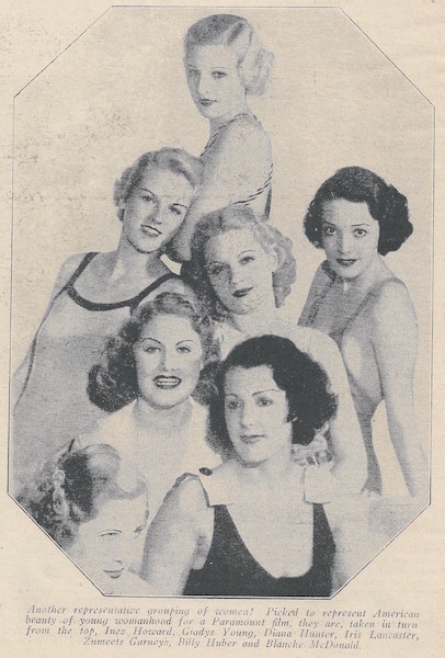 vintage hollywood actresses from paramount studios