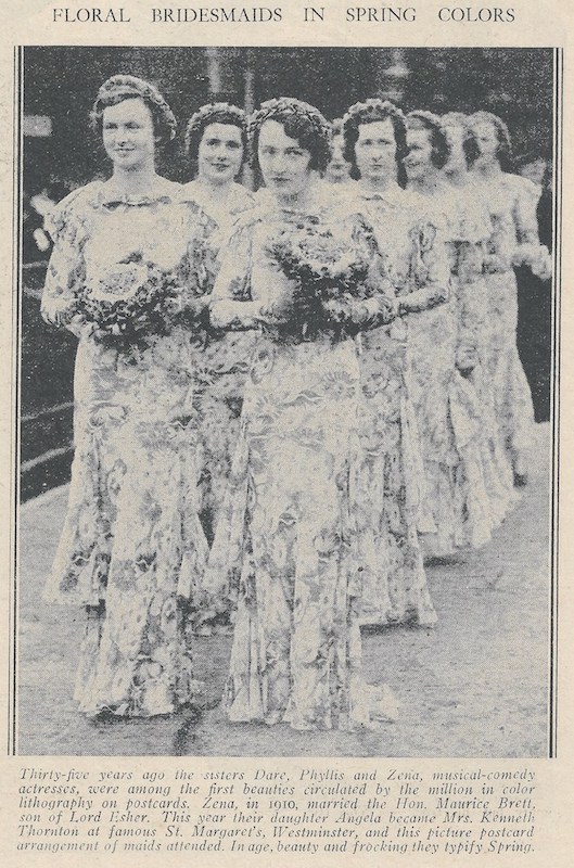 floral bridesmaids from 1934