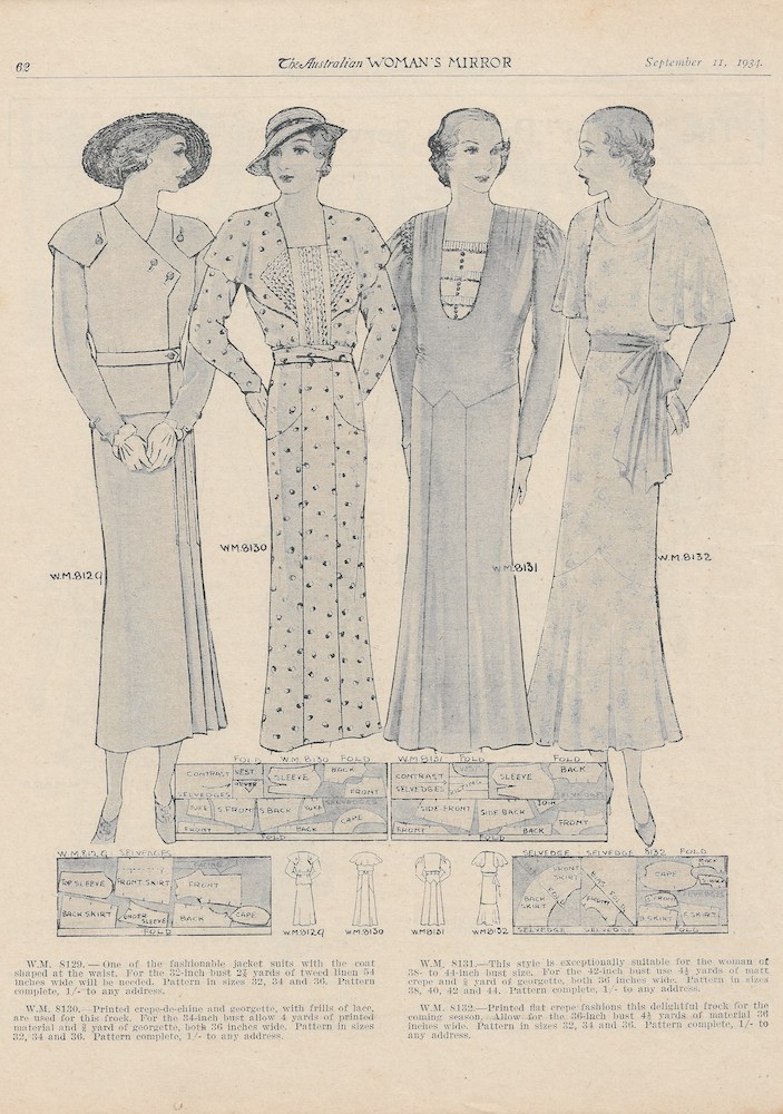 spring day wear from 1934