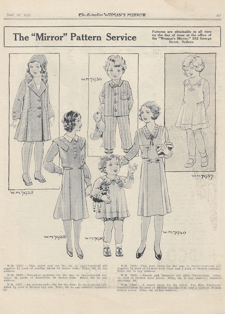 Outfits for day and night from June 1934