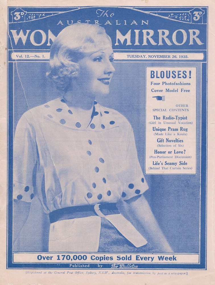 Australian Woman's Mirror front cover November 1935