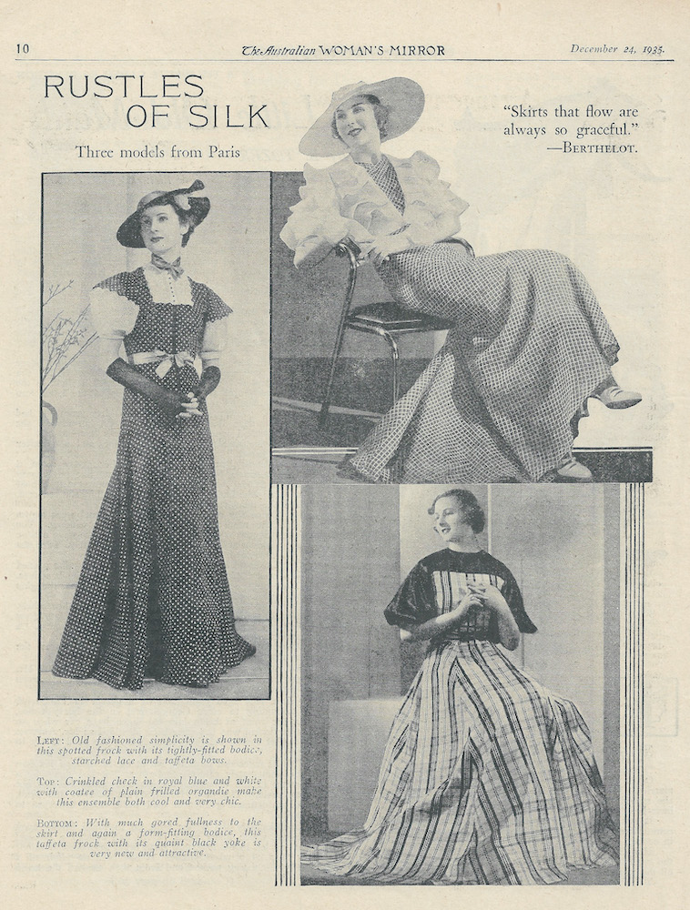 Frills, spots and plaid from 1935