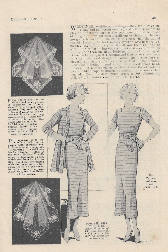 wedding ideas from autumn 1935