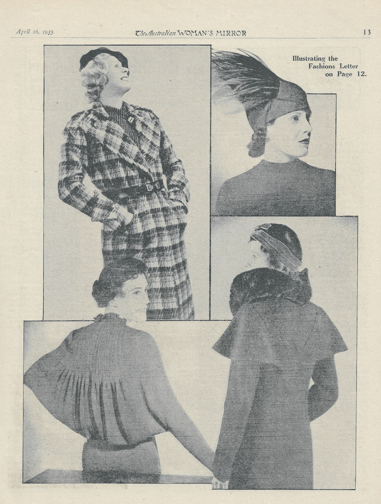 hats and coats from autumn 1935