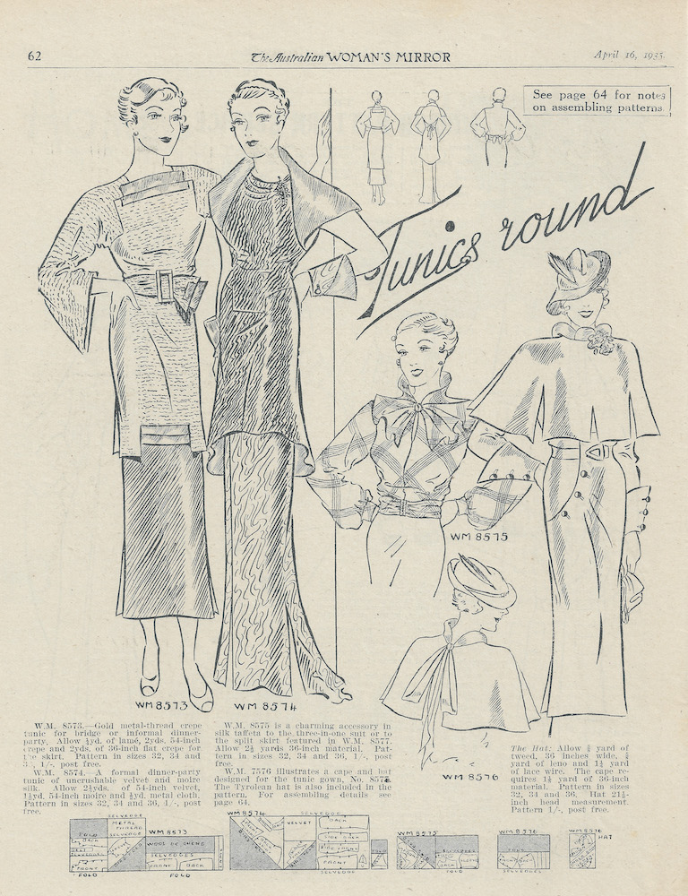 Gorgeous autumn evening wear from 1935