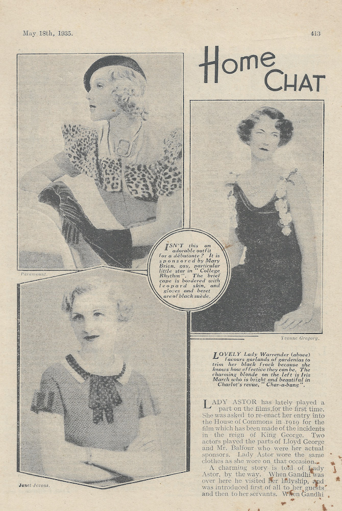 fashion outfits from May 1935