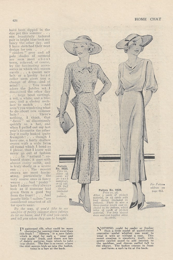 Sweet summer dresses from 1935