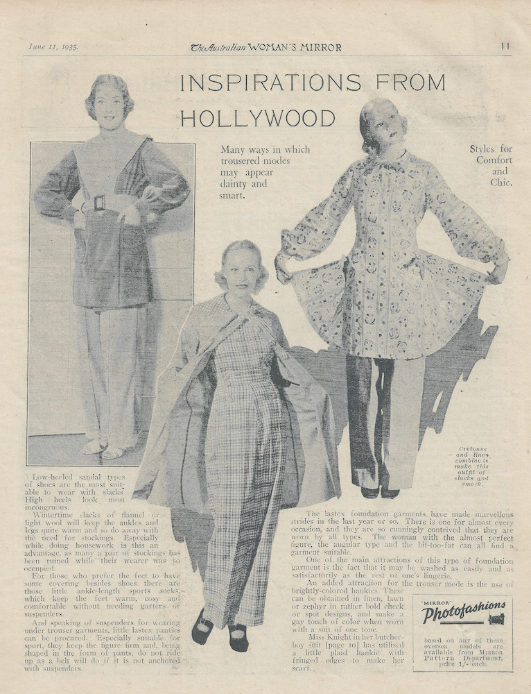 Inspirations from Hollywood from 1935