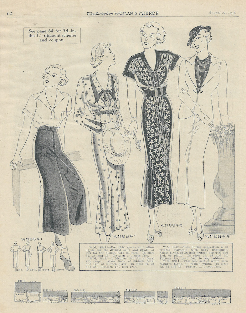 Daywear for winter 1935